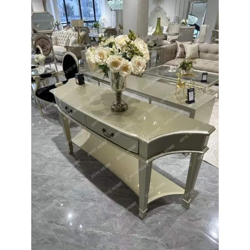 XX light luxury modern solid wood desk with drawers simple and versatile makeup table