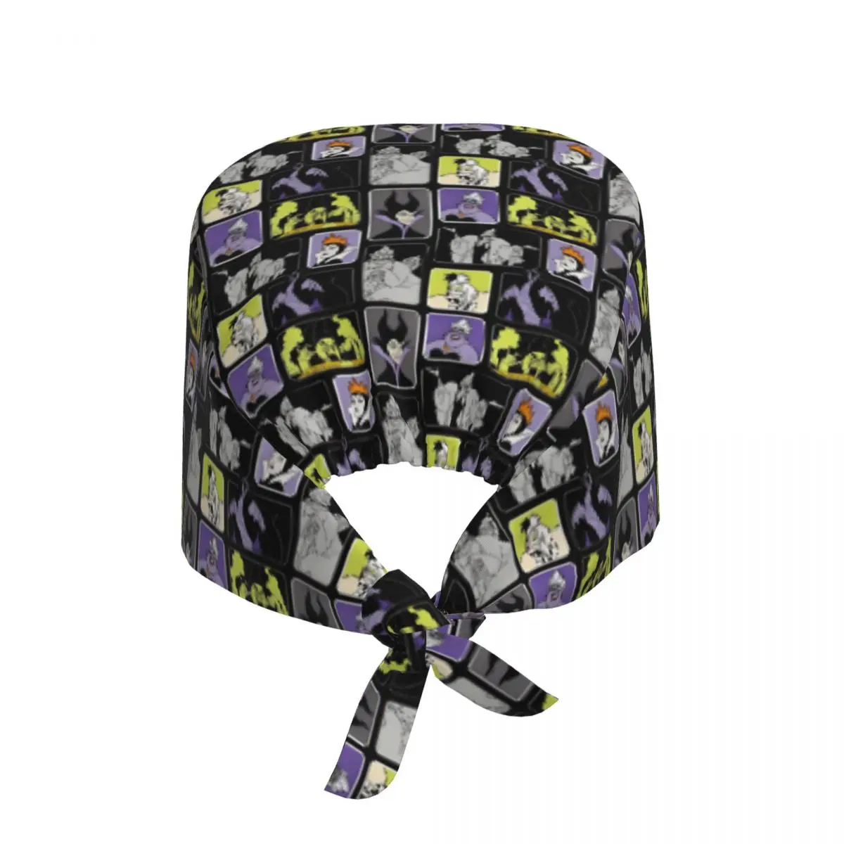 Custom Villains Women Breathable Scrub Hat Surgical Scrub Caps Nurse Medical Cap Wicked People Malicious Queen Work Scrubs Hat