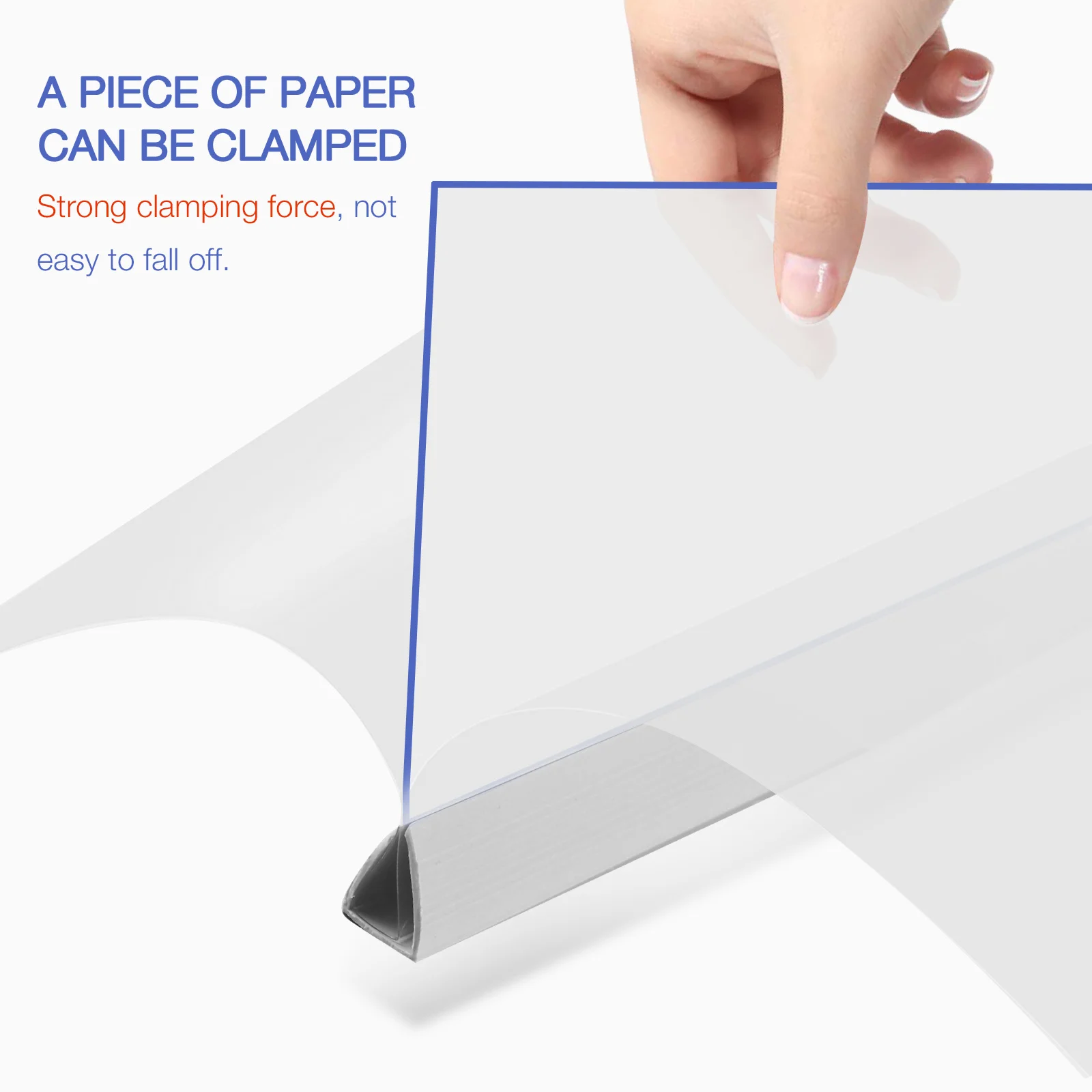 

10pcs Plastic Folders Transparent A4 Report Resume Folders For School Office File Storage Draw Rod Clamps Document Organizer