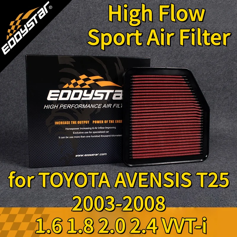 

Спортивный воздушный фильтр с высоким расходом для TOYOTA AVENSIS T25 2003-2008 1,6 1,8 2,0 2,4 VVT-i моющиеся гоночные впускные фильтры