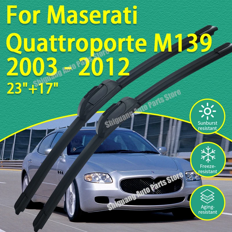 

Передние силиконовые щетки стеклоочистителя для Maserati Quattroporte V M139 2003-2012, аксессуары для автомобильных дворников и стеклоочистителей