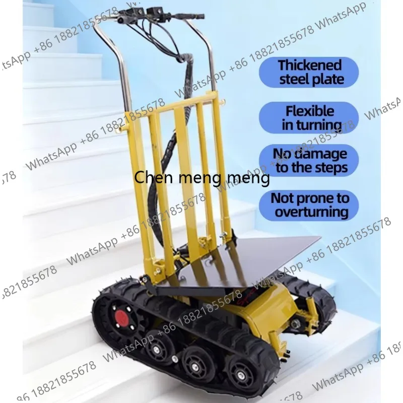 Electric stair climbe tracked type for moving and transporting goods up and down stairs foldable and capable of carrying cargo 3