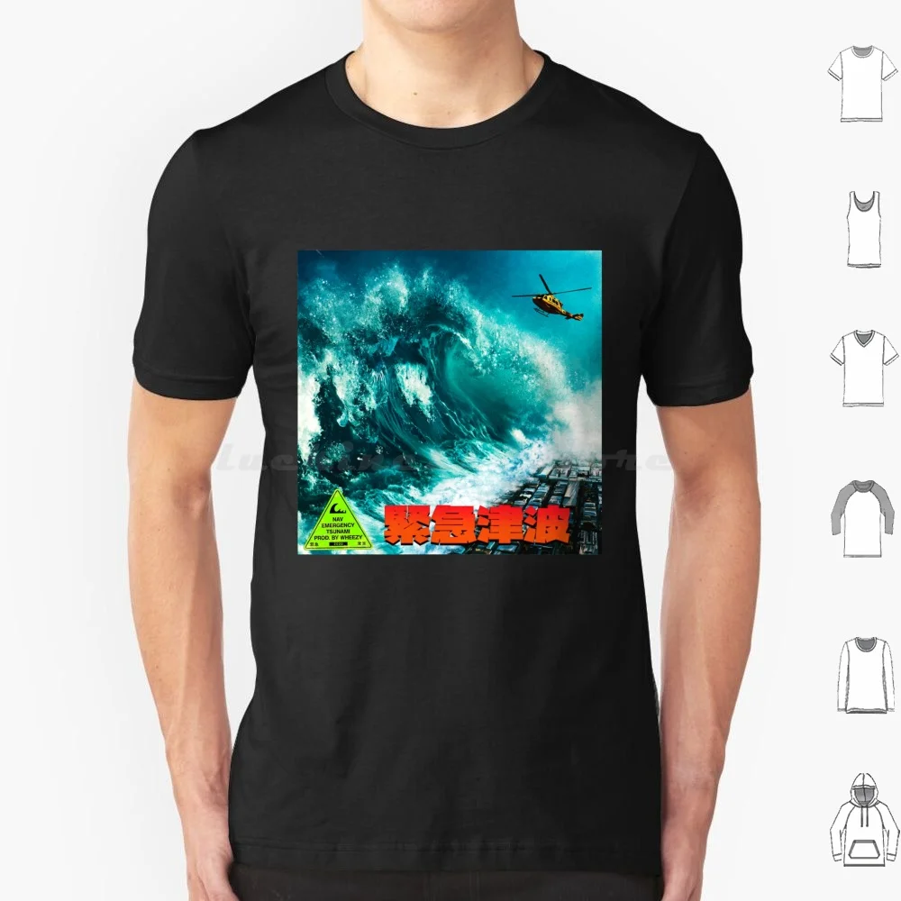 Nav Wheezy Emergency Tsunami T Shirt Cotton Men Women Diy Print Nav Wheezy Wheezey Emergency Tsunami New Album Cover Metro