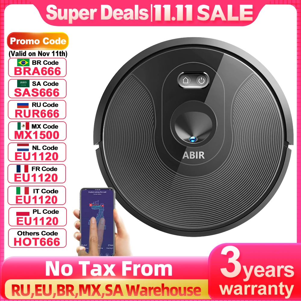 X6PRO robot vacuum with visual navigation and app control