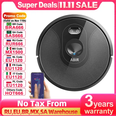 X6PRO robot vacuum with visual navigation and app control ABIR