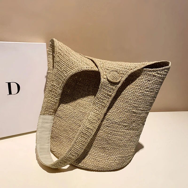 

Large Capaci St Woven Buet Bag Women's oulder Beach Vaion Bag Versatile Design High Quali Handbag for Everyday Use