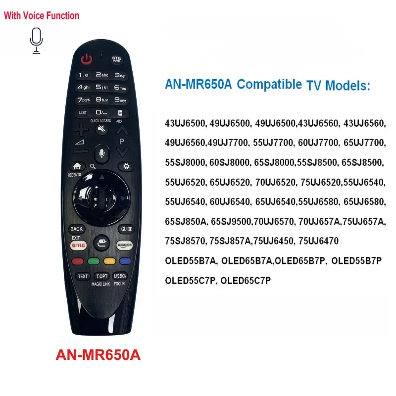 Nieuwe Voice Magic TV Afstandsbediening AN-MR18BA AN-MR19BA MR20GA AN-MR600 AN-MR650A Fit voor Smart TV Voice Magic Remote Center