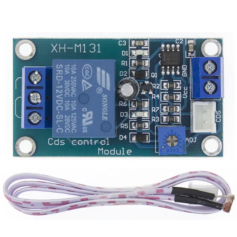 XH-M131 DC 12V 10A Light Control Switch Photoresistor Relay Module Detection Sensor brightness Automatic Control Module