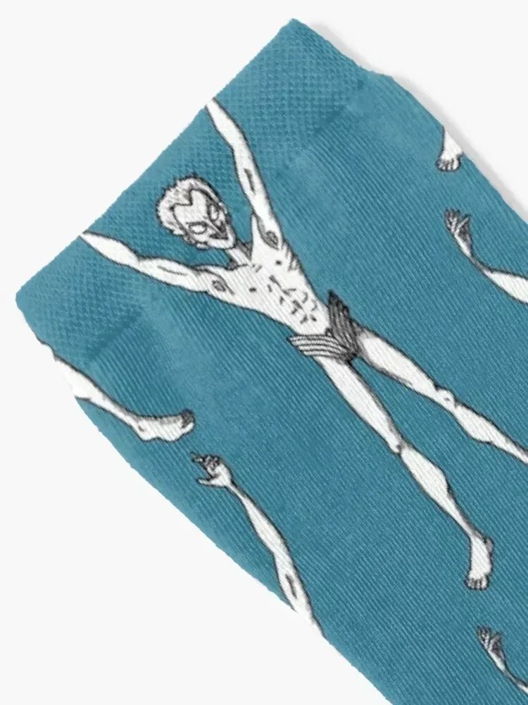 scary metal bikini man enjoys some good clean fun silently Socks Antiskid soccer floor Women's Socks Men's