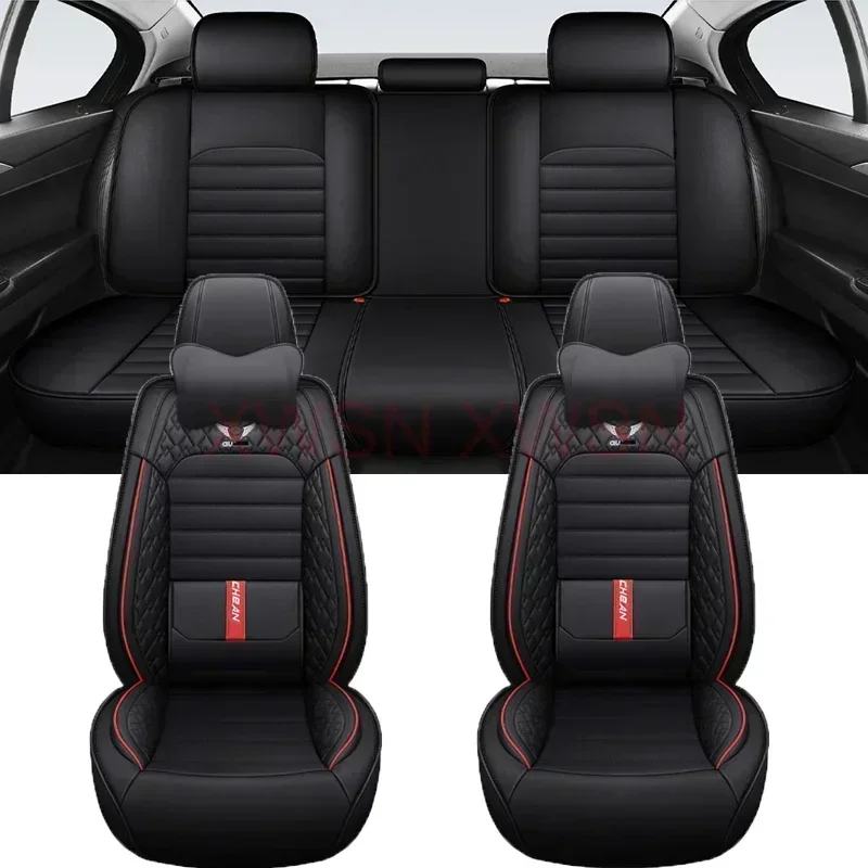 Luxury Lumbar Support Universal Car Seat Cover for MITSUBISHI Outlander ASX Eclipse Lancer Pajero Sport Zinger Auto Accessories