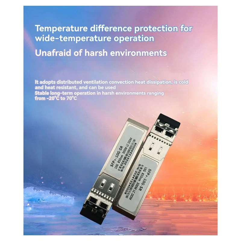 B44C SFP-10G-SR 10G SFP + Module LC Duplex multimode 850Nm 300M compatibilité complète pour commutateur /Mikrotik/Huawei