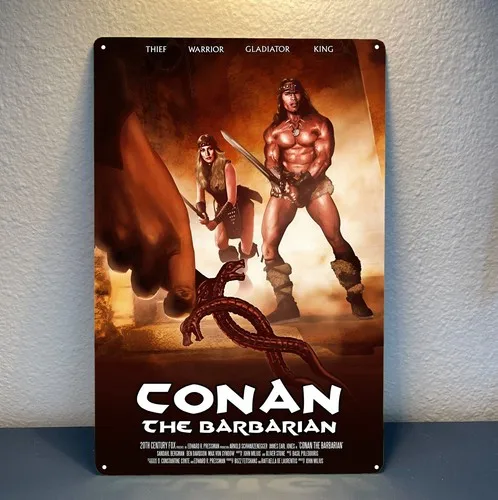 Y1,Conan The Barbarian Movie Metal Poster - Collectable Tin Sign Size: 20x30cm