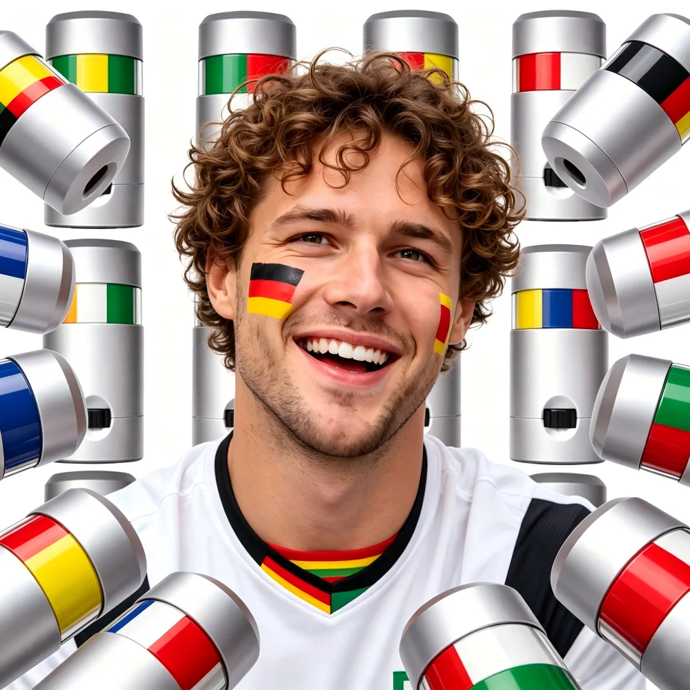 2026 Fußball-Liga Dreifarbige Flagge Gesichtsfarbe Karneval Ball Party Feier Applaus Graffiti Cheerleading Dekoration Geschenk