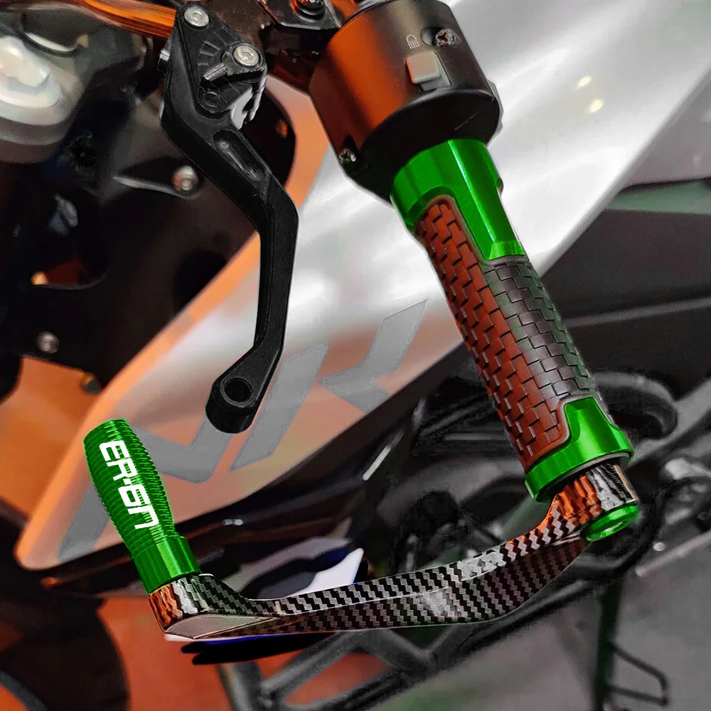 22 مللي متر دراجة نارية اكسسوارات مقود القبضات نهاية دواسة فرامل عتلات حماية الحرس لكاواساكي ER6N ER-6N ER 6N 2009-2017 #3