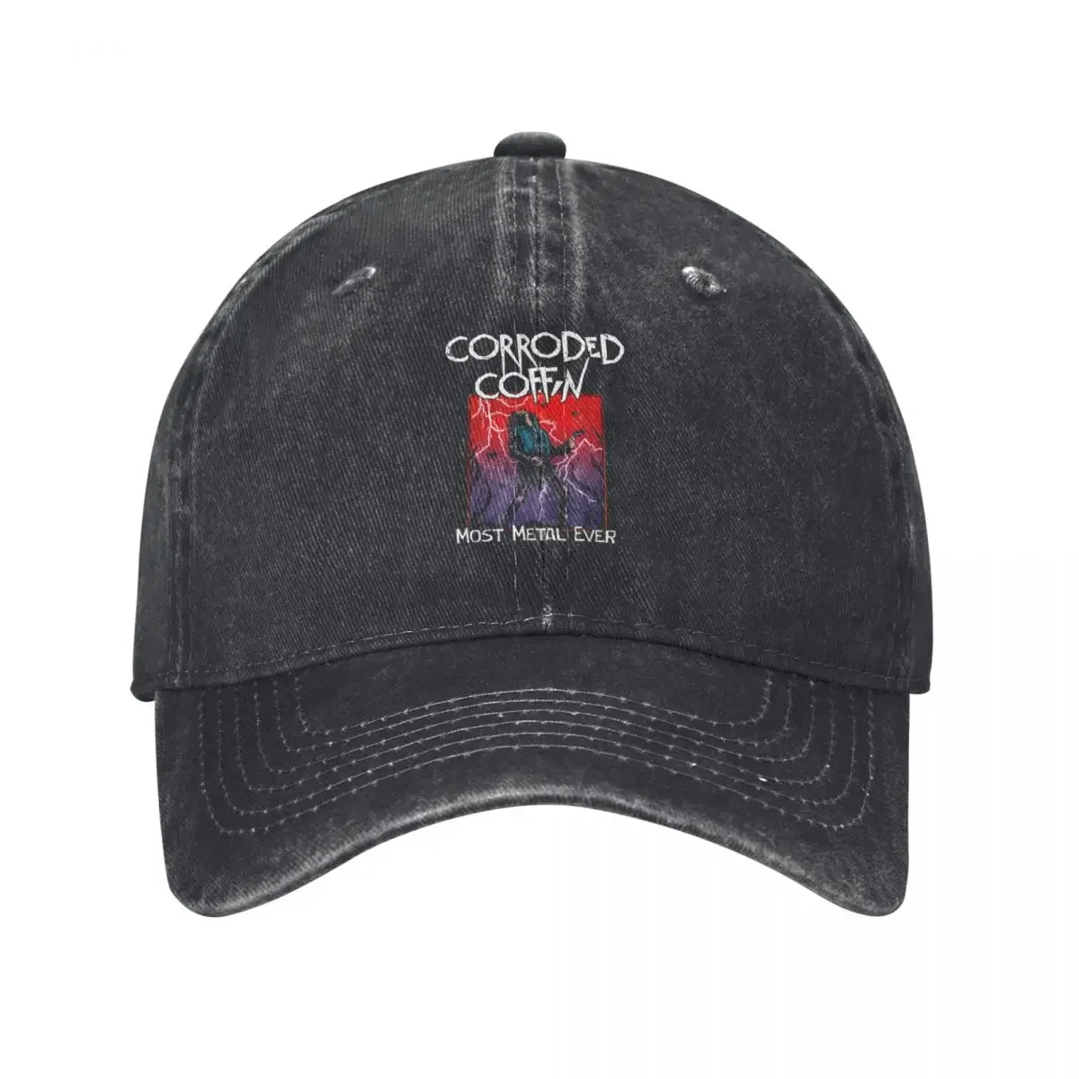 

Corroded Coffin - Eddie Munson Baseball Cap Luxury Brand Icon Men Golf Wear Women's