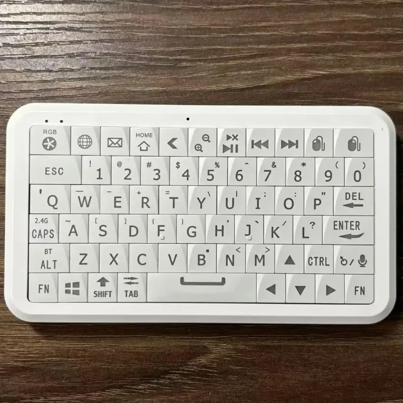 2.4G Bluetooth Smart Keyboard RGB    Keyboard Multi-system Compatible Portable Handheld Keyboard Gift