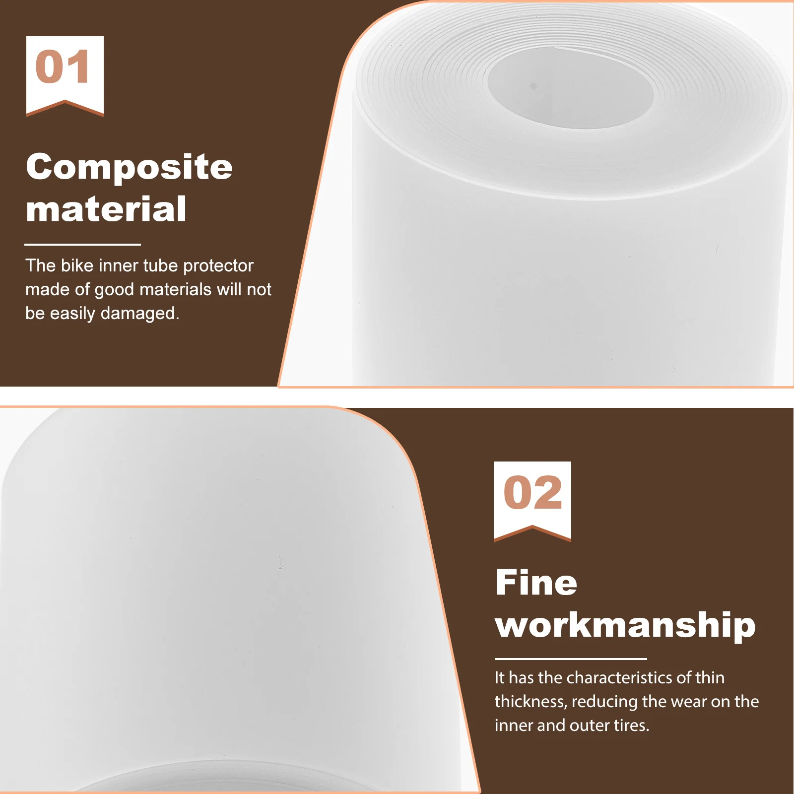 2 Rolls Premium Bike Inner Tube Protector Anti-Puncture Tap Belt for Mountain Folding and Road Bike Tire Protection