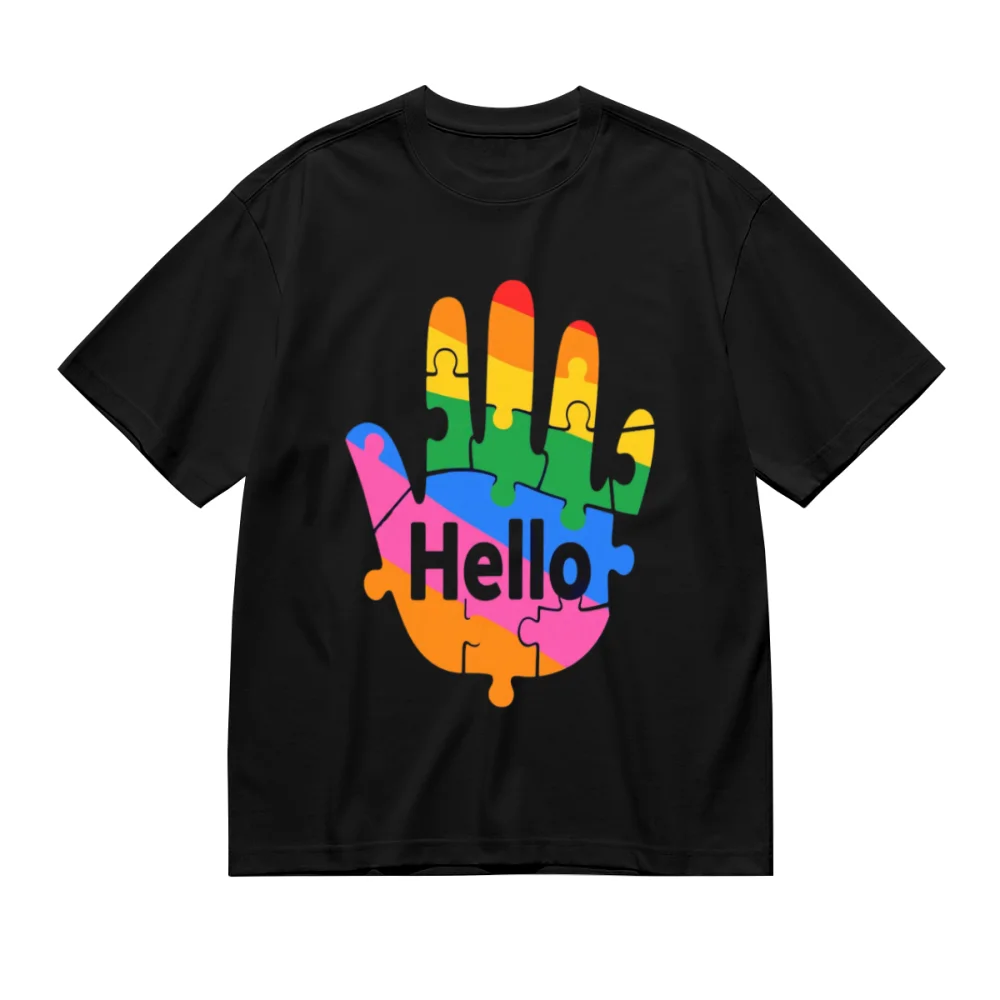 

Pride Rainbow Colorful Palm T-Shirts Clothes for Men Women LGBT Love is Love Tee Shirt Casual T-shirt (Support to Customize)