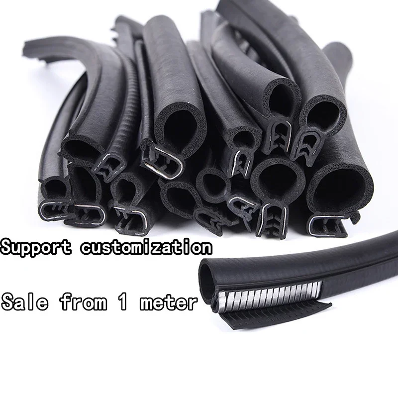 

Customize 1 m Automotive SUV Car Bonnet Trunk Edge Rubber Top EPDM Foam Seal Trim Strips Guard Buffers