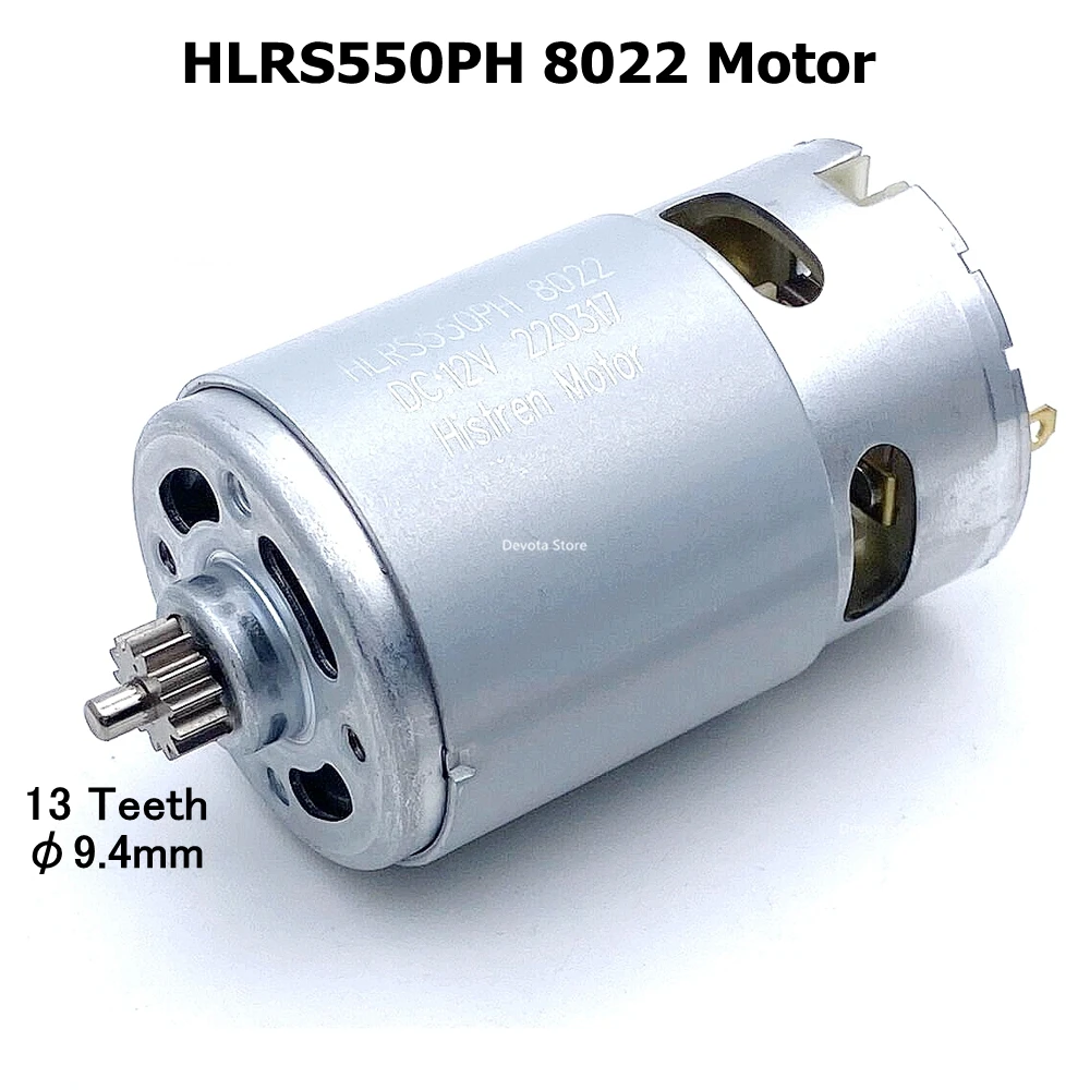 General-NO original Lithium Charging Drill Accessory For GSR120-LI DC GSB120-LI DC Motor 12V 13 Teeth RS550PH 8022