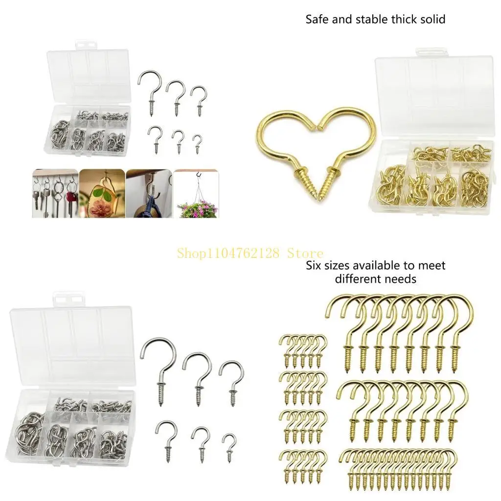 

Мультизаметные крючки с железными чашками установили быстрый простой установка Винт крюк для ювелирных изделий лучшая продажа