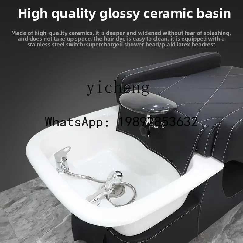 DD Hair Salon Shampoo Bed Hair Salon Special Flush Bed Barber Shop Thai Ceramic Basin
