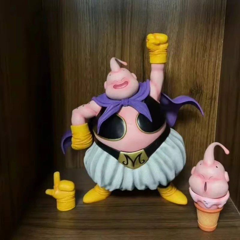 

Generic Dragon Ball Majin Buu GK Action Figure Double Head Double Hand Anime Collectible Model Desktop Decoration For Anime Fans