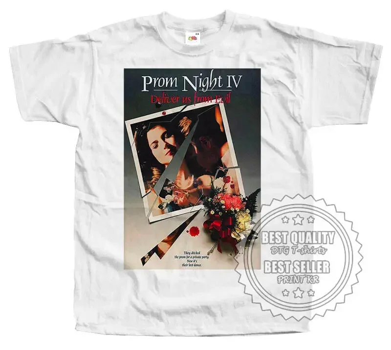 Prom Night v5 T SHIRT Hello Mary Lou White Movie Poster all sizes S-5XL