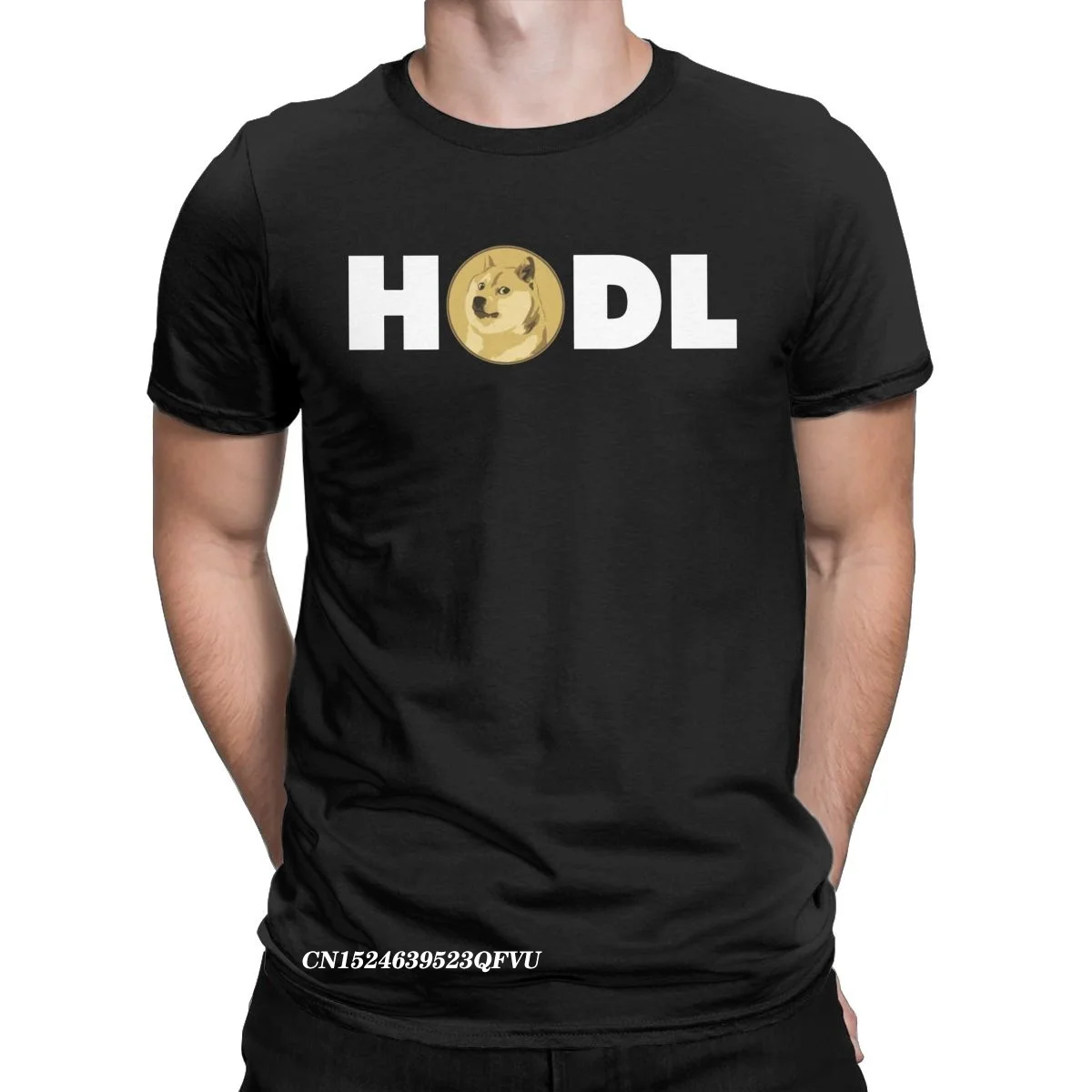 

Humorous Dogecoin Hodl Crypto T-Shirts For Men Round Neck Premium Cotton Tshirt Cryptocurrency Harajuku Tee Shirt Adult Tops