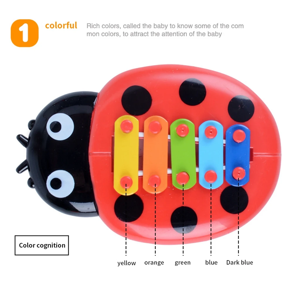 الأطفال طفل قرع أداة لعب الحشرات الأيدي العزف على البيانو مونتيسوري ألعاب تعليمية آلة موسيقية ألعاب الأطفال