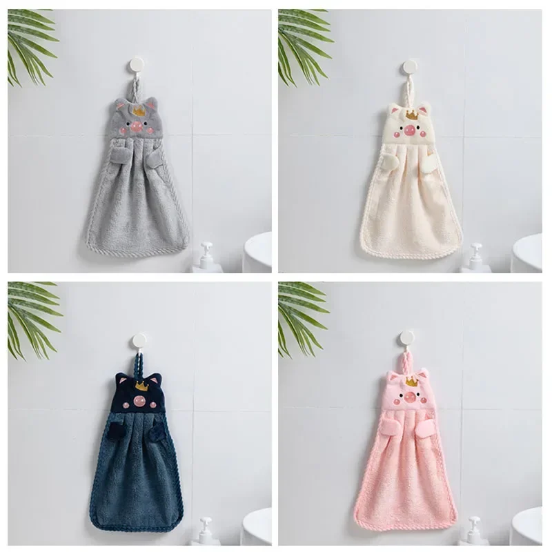 Cute Hand Towels Kitchen Bathroom Hand Towel Super Absorbent Microfiber Kitchen Towel High-efficiency Tableware Cleaning Towel