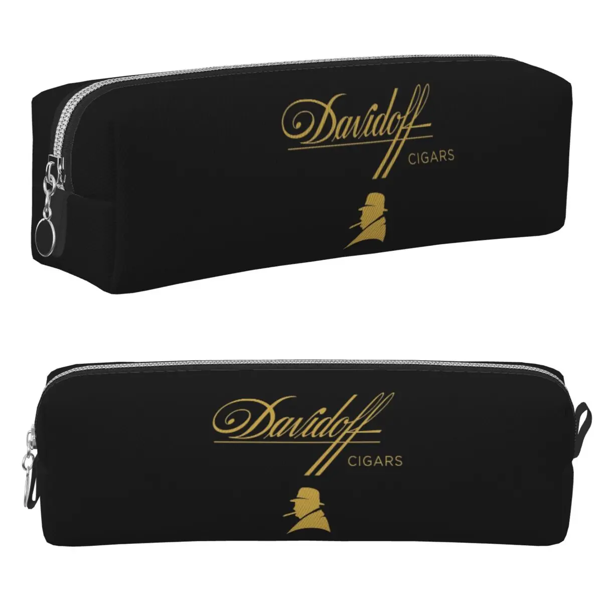 Estuches para lápices negros Davidoff, bolsas para bolígrafos de gran capacidad, caja para bolígrafos para niños, niñas, estudiantes, papelería, bolsa para lápices, bolsa de cosméticos