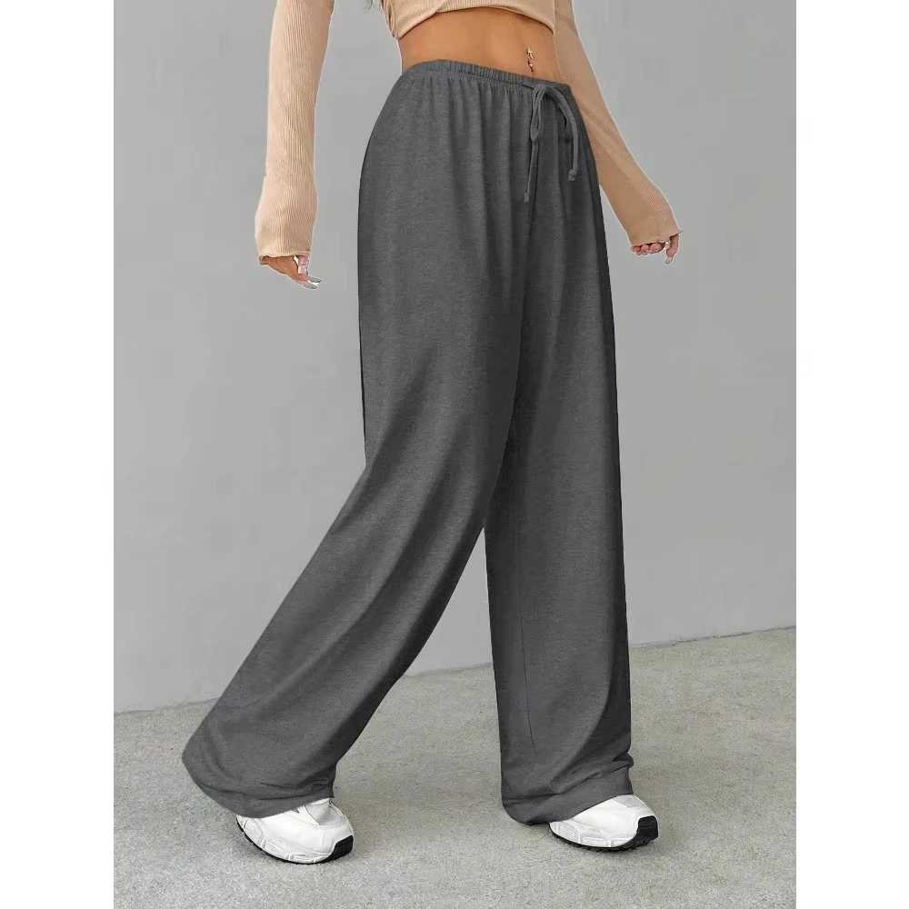 Pantalones sueltos para el hogar para mujer, pantalones sueltos de otoño e invierno, pantalones sanitarios unisex informales y cómodos, pantalones de chándal para mujer