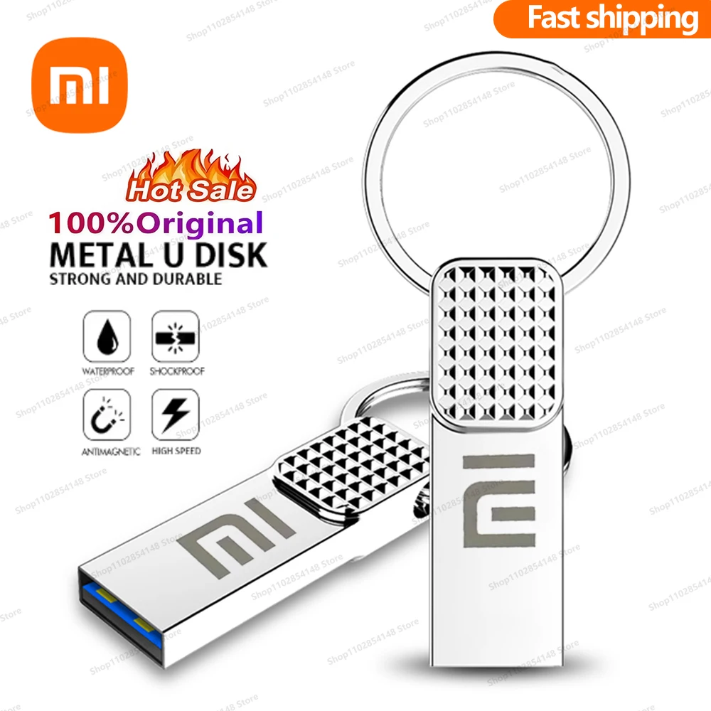 محرك فلاش Xiaomi 2 تيرا بايت بندريف USB 3.2 قرص يو معدني 1 تيرا بايت 512 جيجابايت محمول SSD محرك أقراص USB 128 جيجابايت لمحرك ذاكرة اللوحي سوني لينوفو