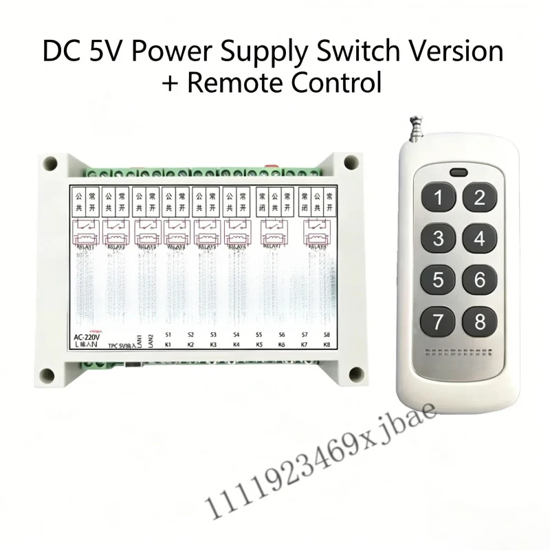 8 Channel Multi-Mode WiFi Bluetooth Smart Switch Module Wireless Remote Control Household Power Management Controller For Smart