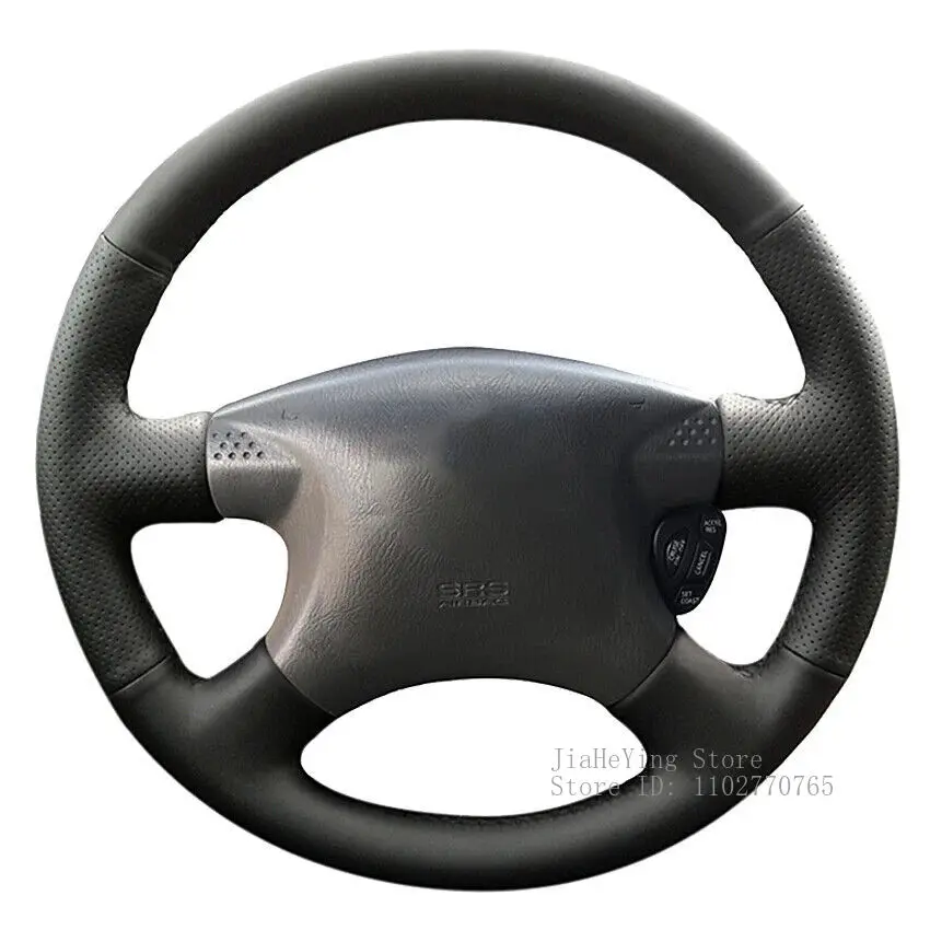 

Hand Sewn Non-slip Custom Artificial Leather Hand-stitched Steering Wheel Cover for Nissan Sentra 2000-06 Interior Accessories