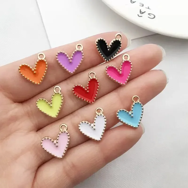 30/50pcs Of Random Dripping Oil Pearlescent Conch Shell Starfish Diy Jewelry Accessories Bracelet Earrings Pendant Alloy image 4