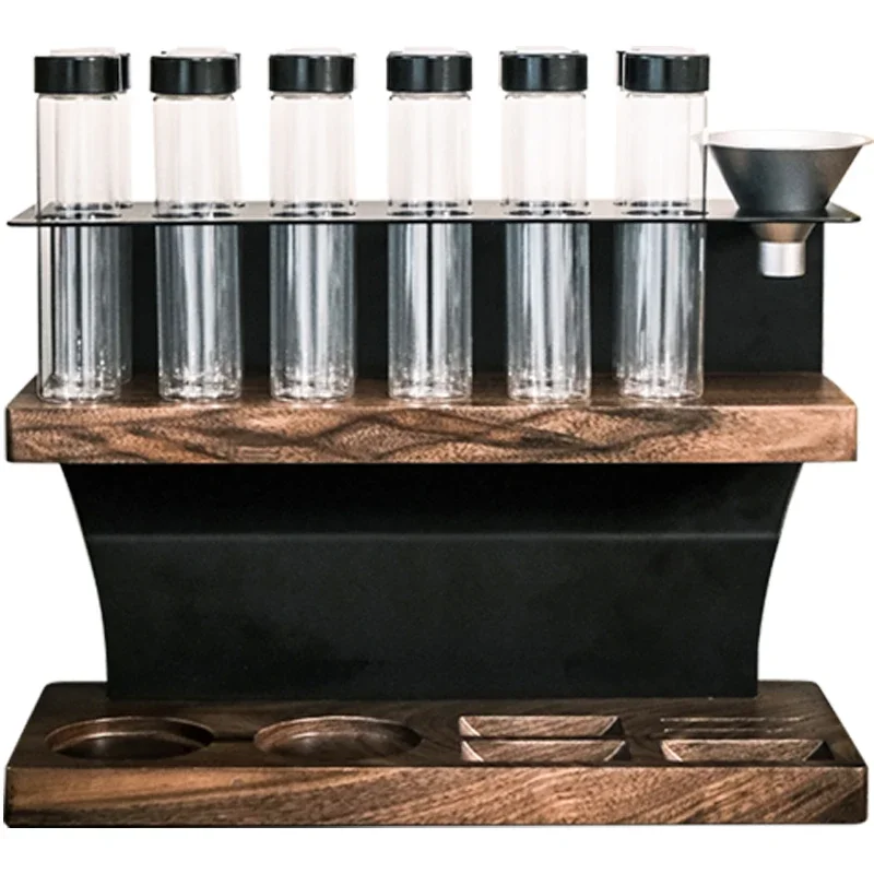 Test tube display stand Glass single tube sealed one-way exhaust valve Storage tank Storage tank Double layer