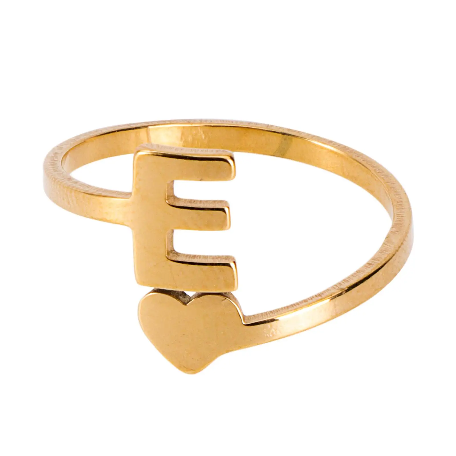 

English Alphabet Rings Girls Chic Jewelry Vintage Stylish Retro Golden Initials Lovers Creative Decoration Simple Fine Detail