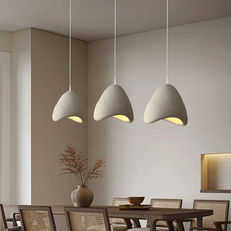 Imagem -05 - Lustres Led Wabi-sabi para Ilha Cozinha Luzes Pingente Modernas Lâmpadas de Teto Minimalistas Quarto e Sala Lâmpadas Suspensas