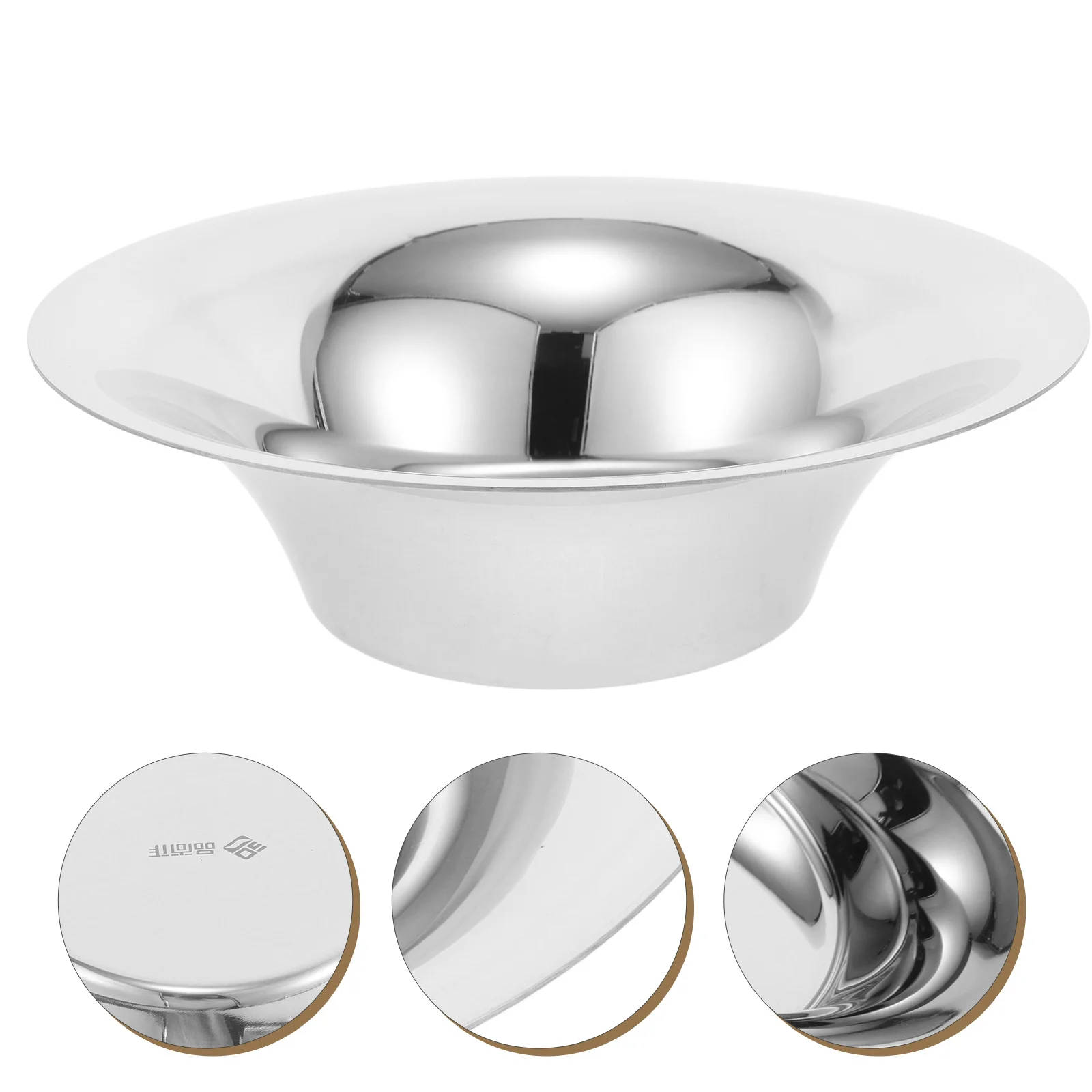 

Stainless Steel Mixing Bowl Large Thickened Flat Bottom Kitchen Cooking Baking Salad Soup Fruit Storage Dipping Bowls