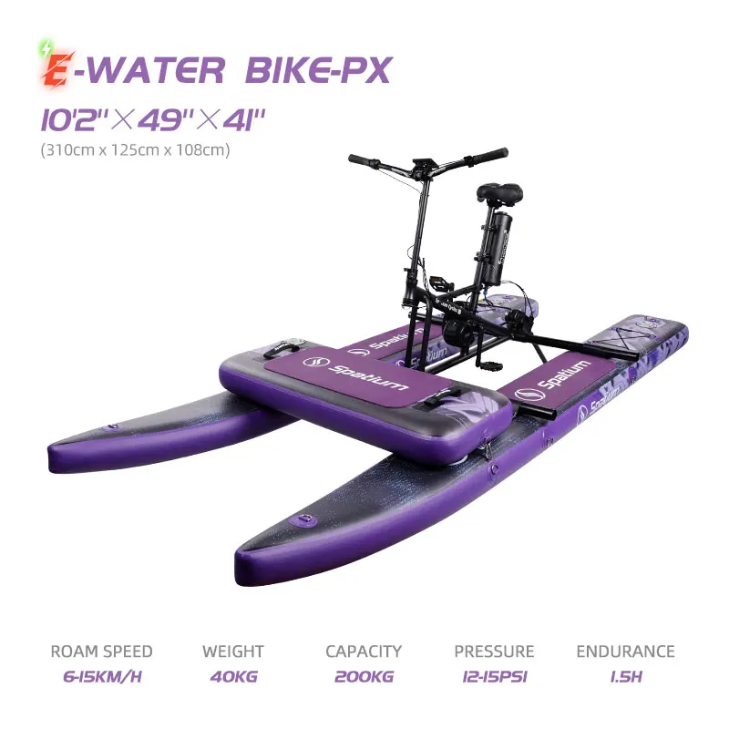 Favorite Hot selling custom electric water pedal bike inflatable water floating bike for sale