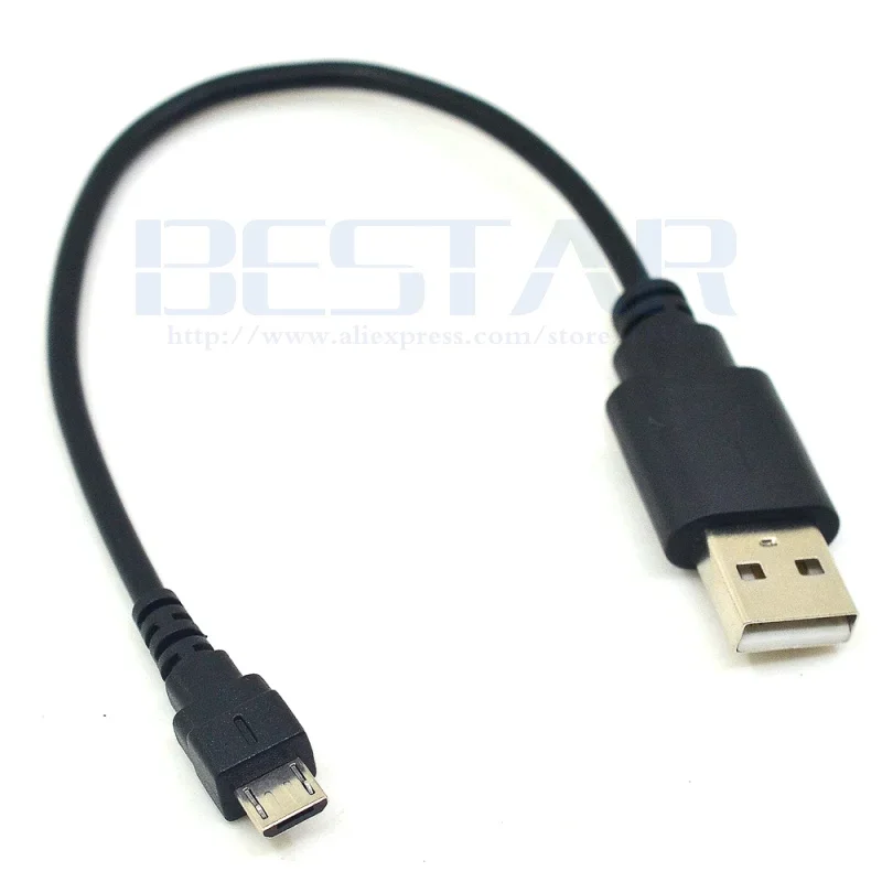 Cable Micro USB portátil corto de 20cm, Cable Micro USB a USB 2,0, Cable de carga y sincronización macho a Micro B para Android/Windows/MP3