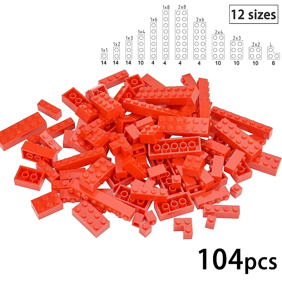 DIY Bausteine Ziegel 2x2 Punkte dicke Figuren Größe 2*2 Punkte kompatibel mit 3003 pädagogischen kreativen Spielzeug für Kinder