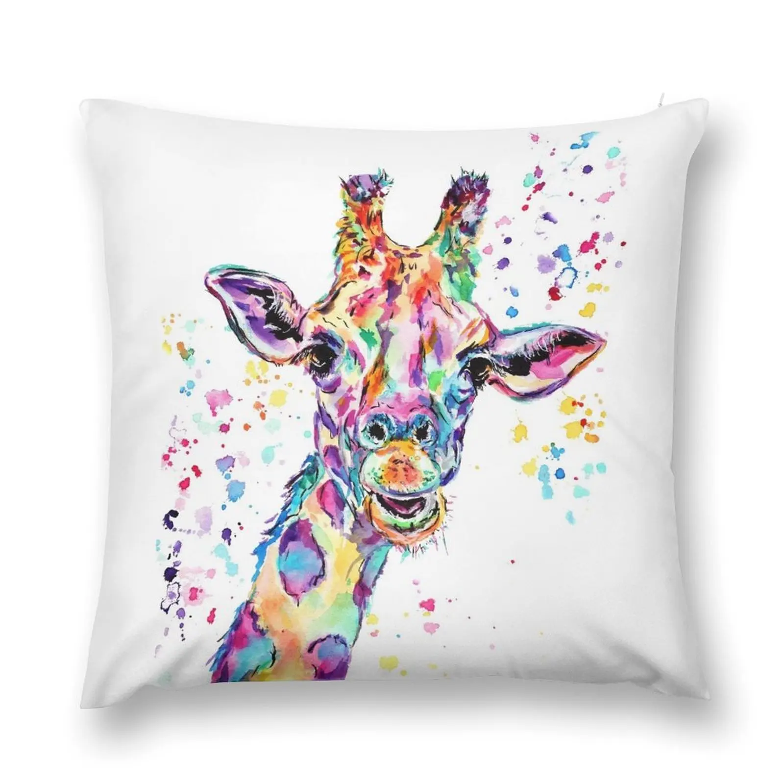 

Watercolour Giraffe Throw Pillow Sofa Cushions Covers Pillow Case Christmas pillow