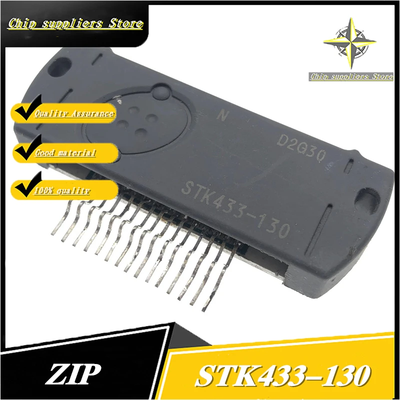 1PCS//LOT STK433-130 ZIP STK433 130 Audio Power Amplifier Module Thick Film IC Brand new original stock