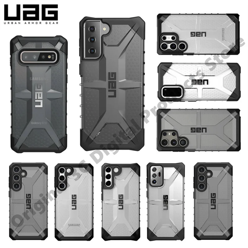 UAG Plasma Series Luxury Phone Case For Samsung Galaxy S10 Plus S20 FE Capa S21 S22 S23 S24 Note10 Plus Note 20 Ultra Back Cover