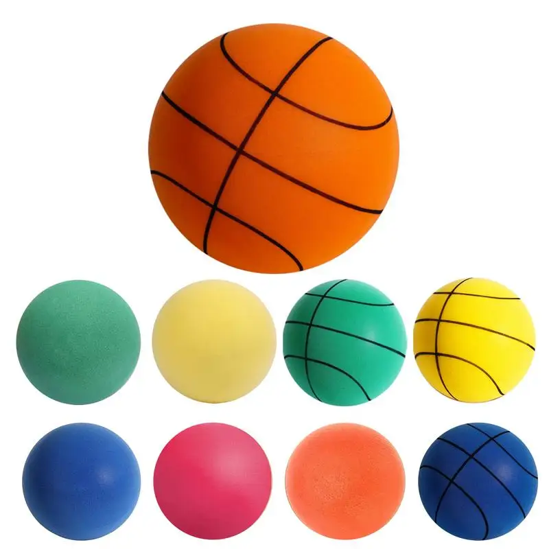 Indoor Silent Basketball Foam Bouncy Balls High Density Material Children Adults Ball Exercise Training Game Outdoor Sports Toy