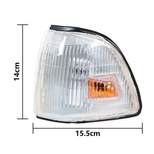 Imagen 2 del producto Luz de esquina lateral delantera de coche para KIA Pride 2000 2001 2002 2003 2004 luz indicadora de parachoques carcasa faro de señal de giro