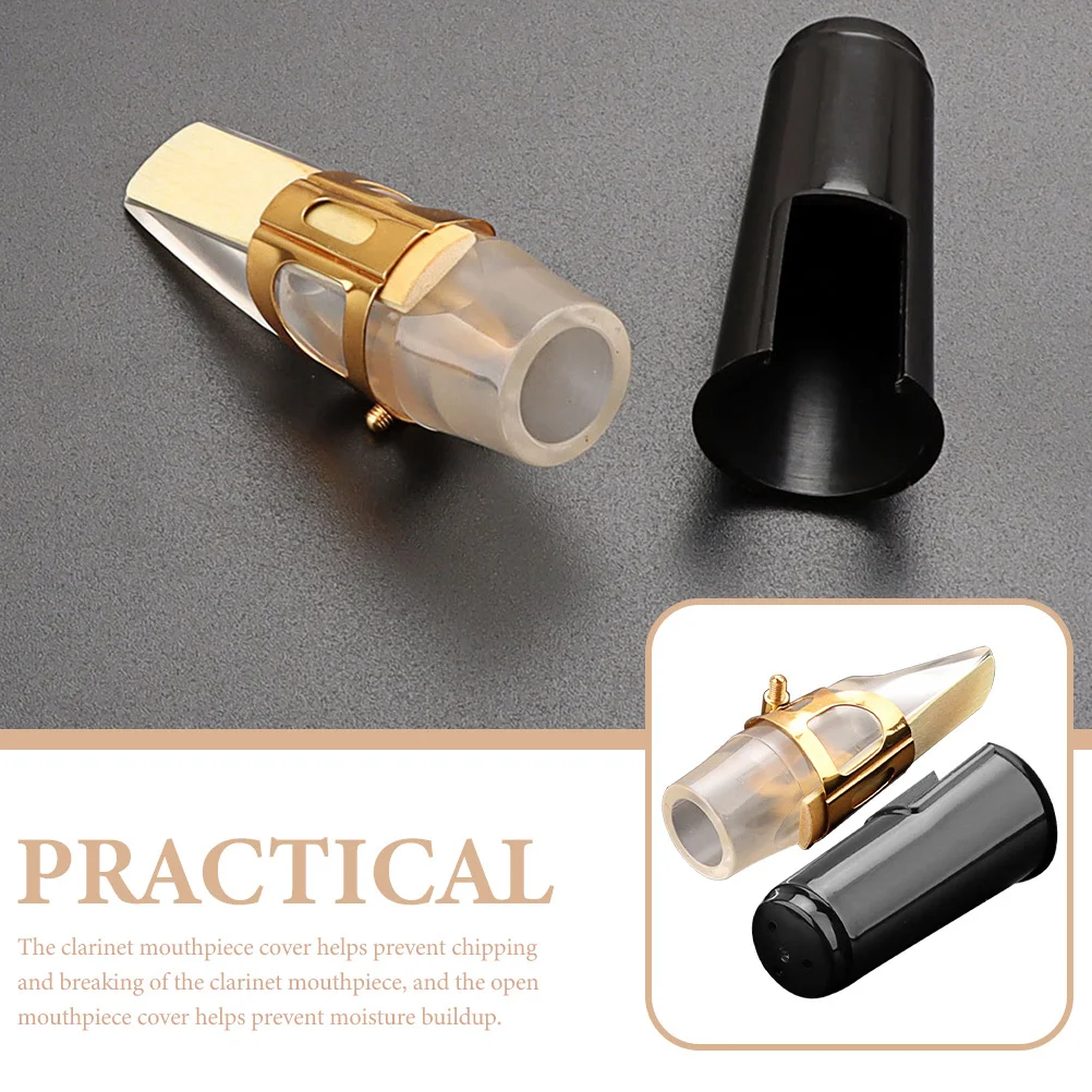 

Alto Sax Kit Transparent Mouthpiece Cap Metal Buckle Easy Assembly Disassembly Moisture Prevention Lightweight Design